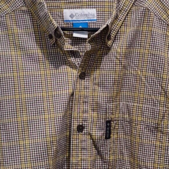 Columbia Men's Plaid Long Sleeve Shirt | Size L | Rugged Comfort Meets Everyday - Picture 4 of 13